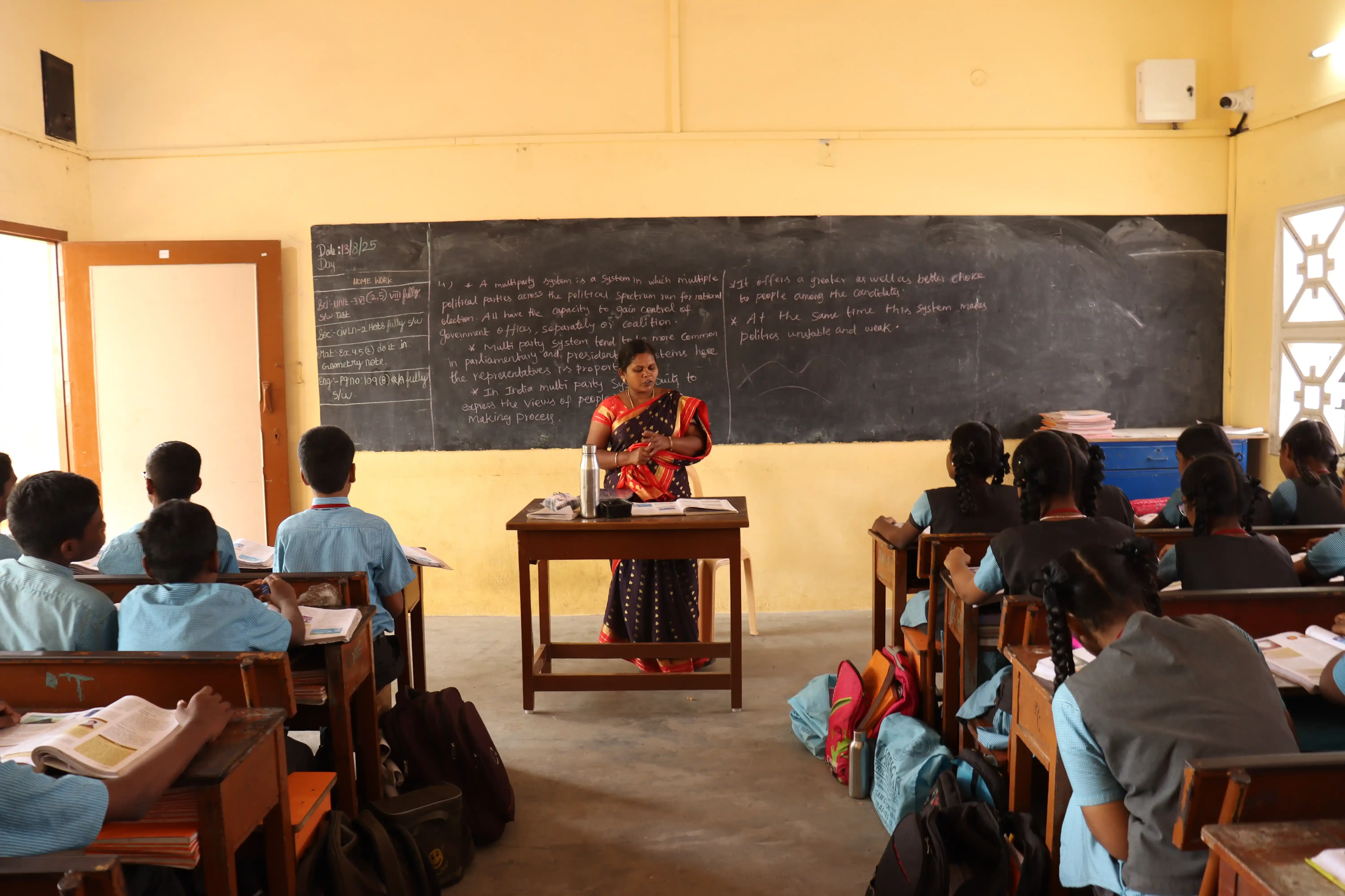 Students learning